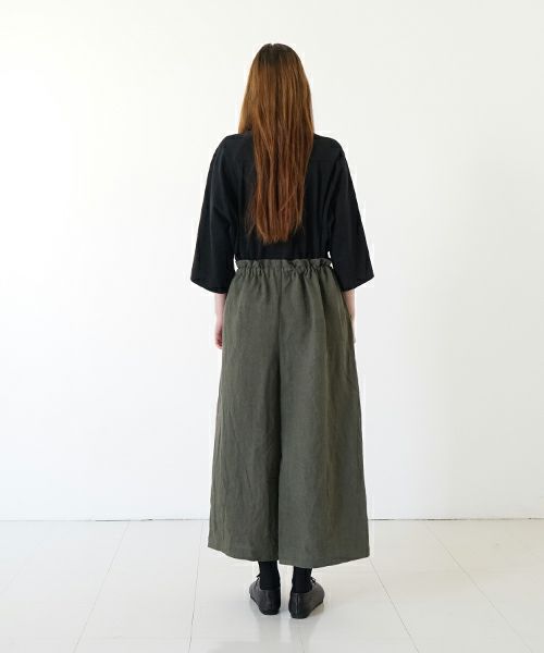 Mochi モチ  wrap pants [ma22-pt-01/dark khaki] ラップパンツ