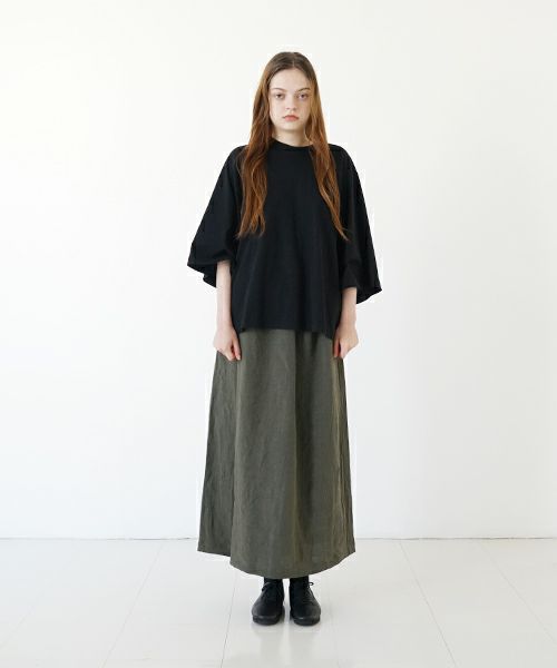 Mochi モチ  wrap pants [ma22-pt-01/dark khaki] ラップパンツ