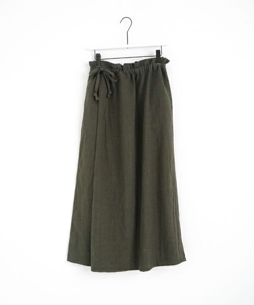 Mochi モチ  wrap pants [ma22-pt-01/dark khaki] ラップパンツ