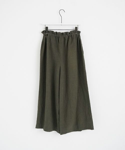 Mochi モチ  wrap pants [ma22-pt-01/dark khaki] ラップパンツ