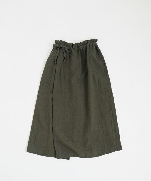 Mochi モチ  wrap pants [ma22-pt-01/dark khaki] ラップパンツ