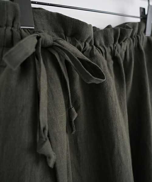 Mochi モチ  wrap pants [ma22-pt-01/dark khaki] ラップパンツ