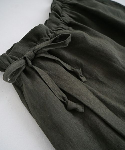 Mochi モチ  wrap pants [ma22-pt-01/dark khaki] ラップパンツ