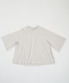 Mochi モチ tuck t-shirt [ms22-to-02/chalk] タックTシャツ