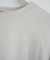 Mochi モチ tuck t-shirt [ms22-to-02/chalk] タックTシャツ