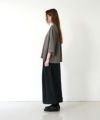 Mochi モチ tuck t-shirt [ms22-to-02/greige] タックTシャツ