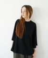 Mochi モチ tuck t-shirt [ms22-to-02/black] タックTシャツ