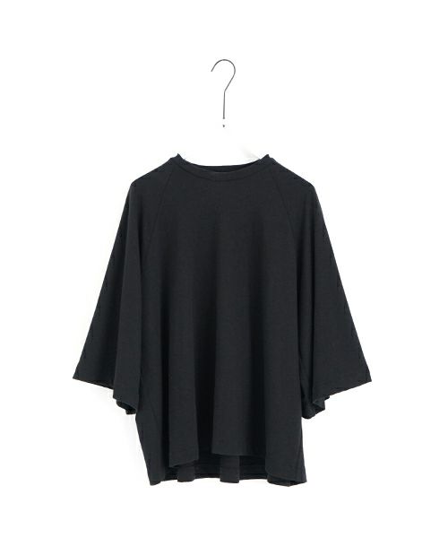 Mochi モチ tuck t-shirt [ms22-to-02/black] タックTシャツ