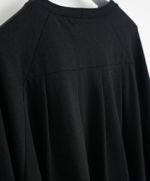 Mochi モチ tuck t-shirt [ms22-to-02/black] タックTシャツ