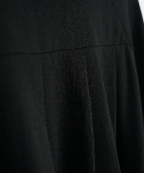 Mochi モチ tuck t-shirt [ms22-to-02/black] タックTシャツ