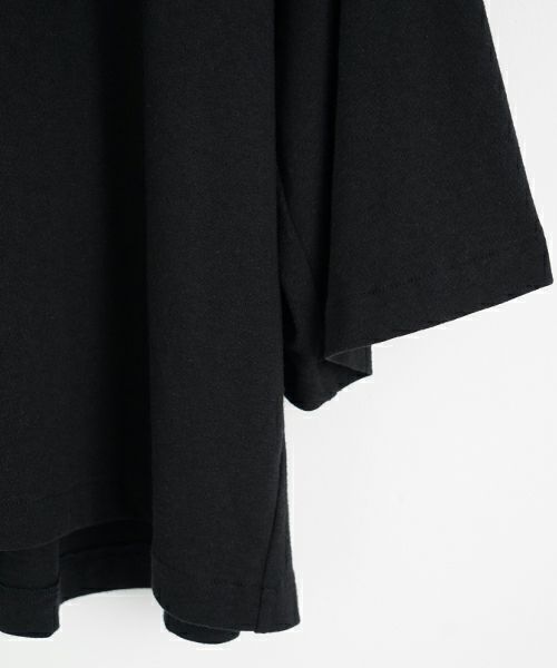 Mochi モチ tuck t-shirt [ms22-to-02/black] タックTシャツ
