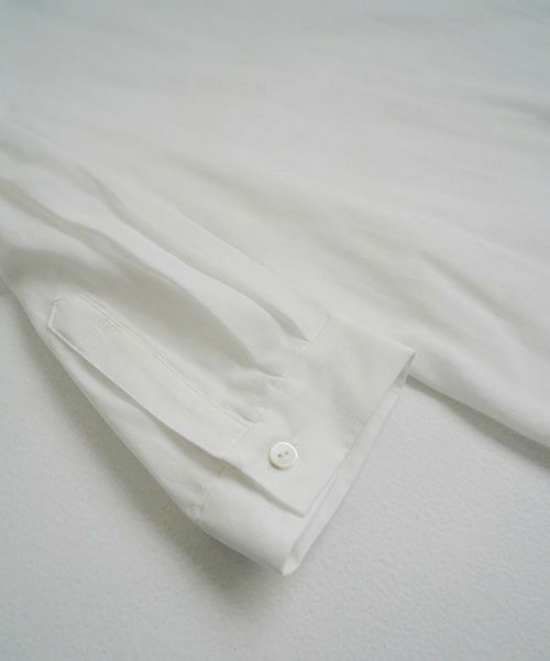 Mochi モチ gather blouse(organic cotton)[ms21-b-01/off white]