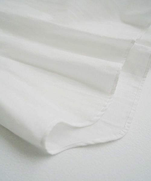Mochi モチ gather blouse(organic cotton)[ms21-b-01/off white]
