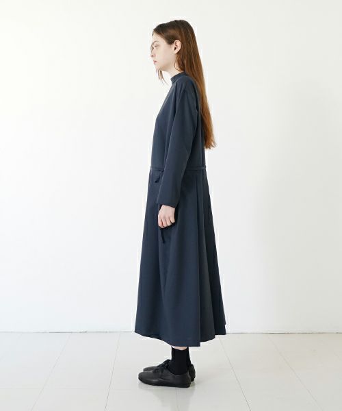 Mochi モチ high neck dress [mo-op-01/deep blue] ハイネックドレス