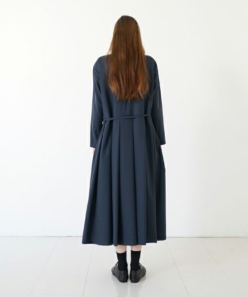 Mochi モチ high neck dress [mo-op-01/deep blue] ハイネックドレス