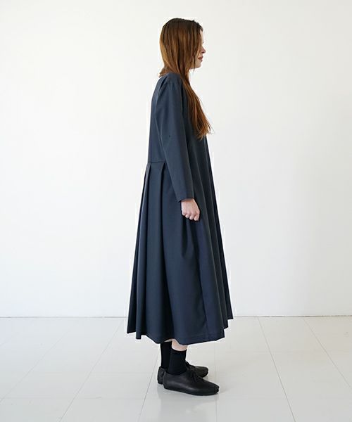 Mochi モチ high neck dress [mo-op-01/deep blue] ハイネックドレス