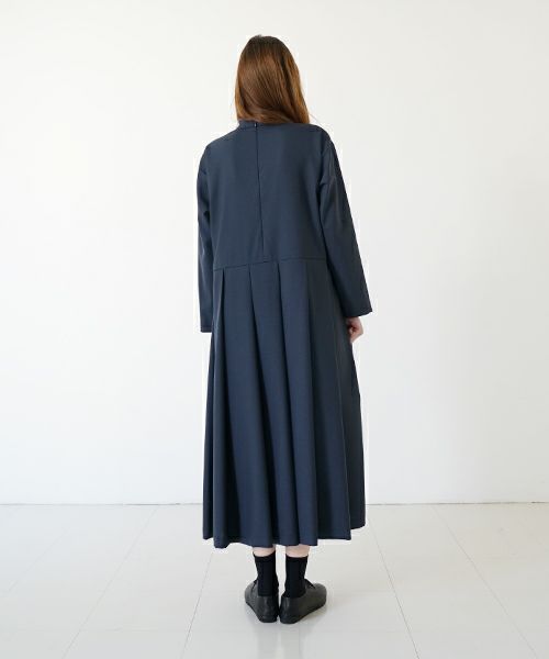 Mochi モチ high neck dress [mo-op-01/deep blue] ハイネックドレス