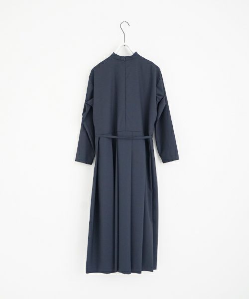 Mochi モチ high neck dress [mo-op-01/deep blue] ハイネックドレス