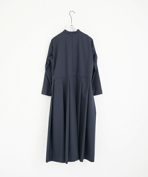 Mochi モチ high neck dress [mo-op-01/deep blue] ハイネックドレス