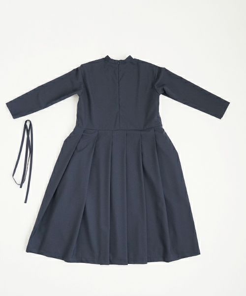 Mochi モチ high neck dress [mo-op-01/deep blue] ハイネックドレス