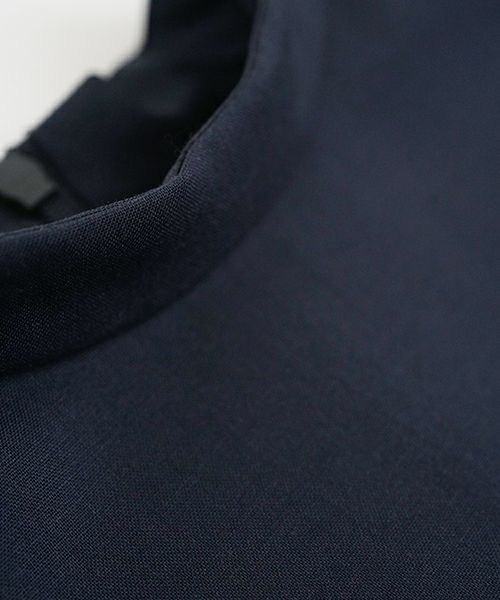 Mochi モチ high neck dress [mo-op-01/deep blue] ハイネックドレス