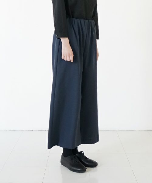 Mochi モチ wide pants [mo-pt-02/deep blue] ワイドパンツ