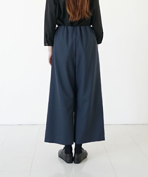 Mochi モチ wide pants [mo-pt-02/deep blue] ワイドパンツ