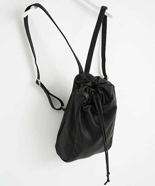 Mochi モチ rucksack deer leahter [ma-pro-24/black]] 鹿革リュックサック
