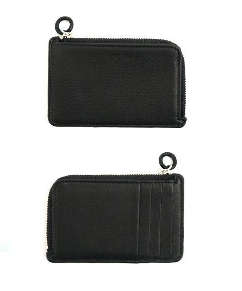 Mochi モチ card case deer leahter[ma-pro-25/black] 鹿革カードケース