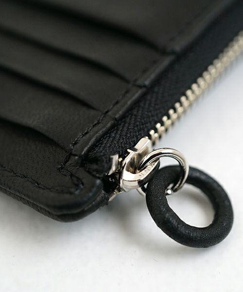 Mochi モチ card case deer leahter[ma-pro-25/black] 鹿革カードケース