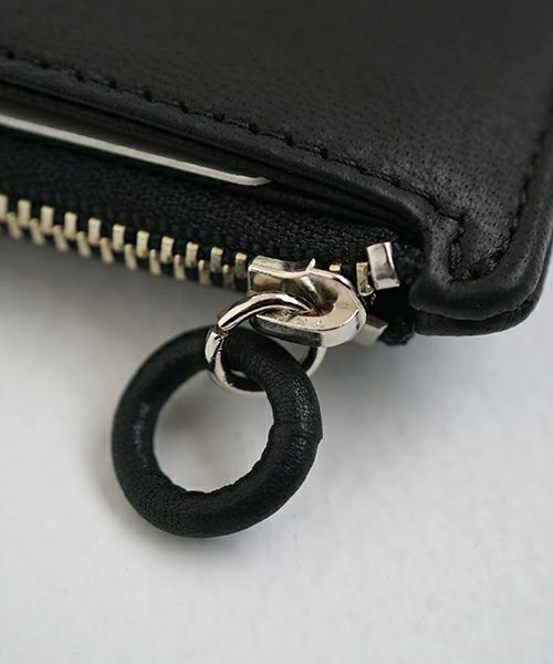 Mochi モチ card case deer leahter[ma-pro-25/black] 鹿革カードケース