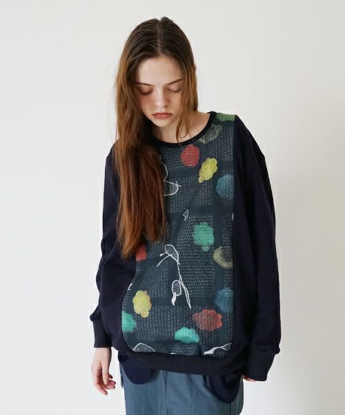 ohta オオタ【Palm maison 別注】print sweat