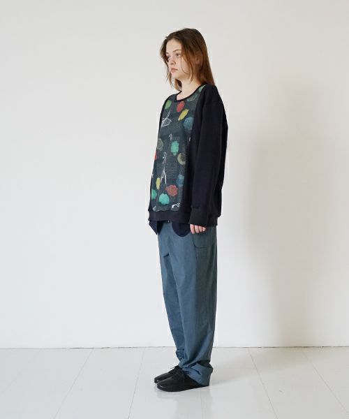 ohta オオタ【Palm maison 別注】print sweat