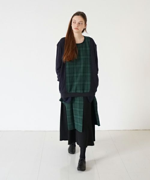 ohta オオタ【Palm maison 別注】check sweat