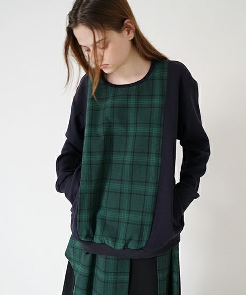 ohta オオタ【Palm maison 別注】check sweat