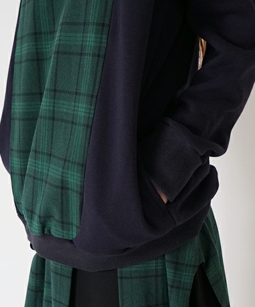 ohta オオタ【Palm maison 別注】check sweat