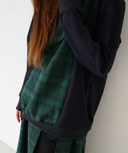 ohta オオタ【Palm maison 別注】check sweat