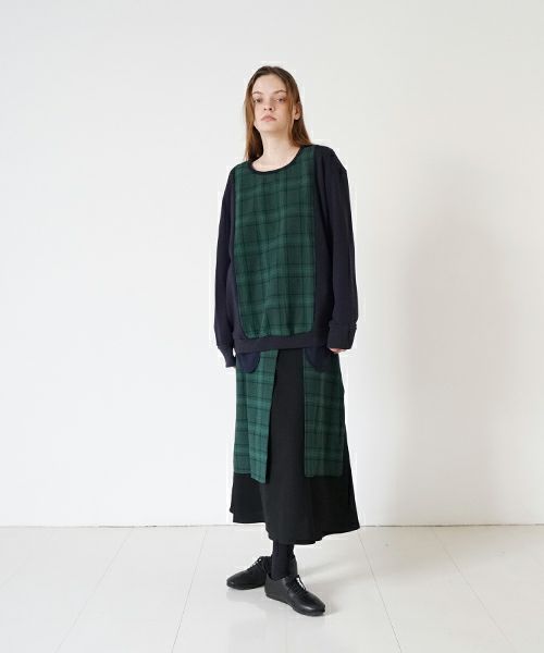 ohta オオタ【Palm maison 別注】check sweat