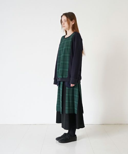 ohta オオタ【Palm maison 別注】check sweat