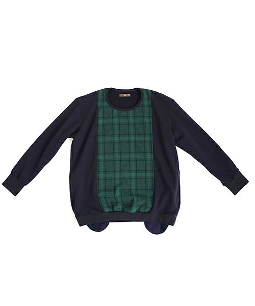 ohta オオタ【Palm maison 別注】check sweat