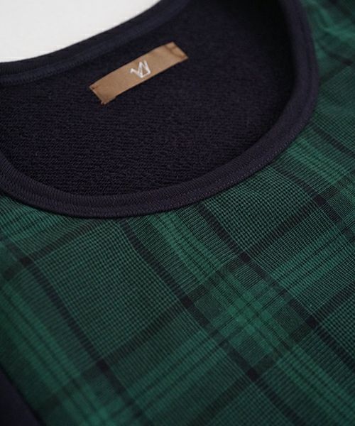 ohta オオタ【Palm maison 別注】check sweat