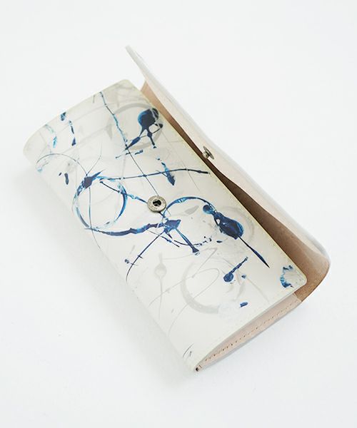 macromauro×Palm maison マクロマウロ×パームメゾン<br> Palm maison original paint wallet  long