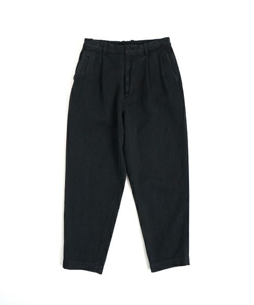 YOKO SAKAMOTO, ヨーコサカモト, WORK TAPERED TROUSERS [BLACK] YS-24SS-09,  ワークテーパードトラウザー