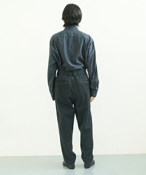 YOKO SAKAMOTOヨーコサカモトWORK TAPERED TROUSERS [BLACK] YS-24SS-09ワークテーパードトラウザー
