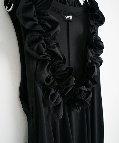 MIYAO ミヤオ DRESS [MAOP-02/BLACK] ブラックドレス