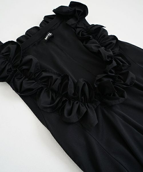 MIYAO ミヤオ DRESS [MAOP-02/BLACK] ブラックドレス