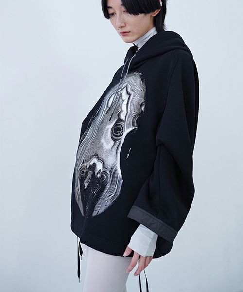 HATRAハトラDiaphanera Hoodie [black]