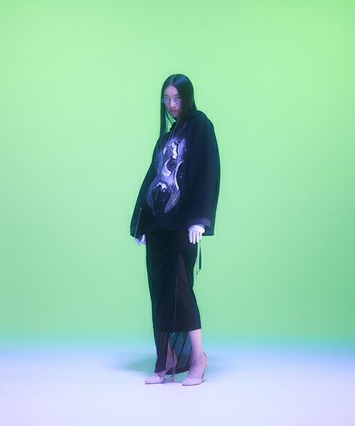 HATRAハトラDiaphanera Hoodie [black]