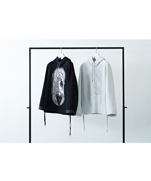 HATRAハトラDiaphanera Hoodie [black]