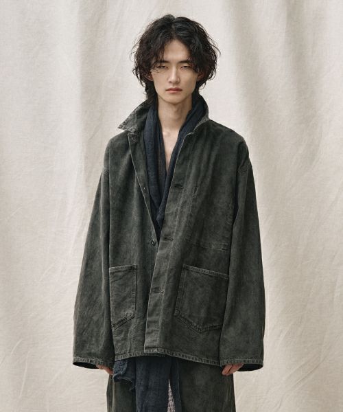 YOKO SAKAMOTOヨーコサカモト DENIM COVERALL [SUMI INK] YS-24SS-34デニムカバーオール